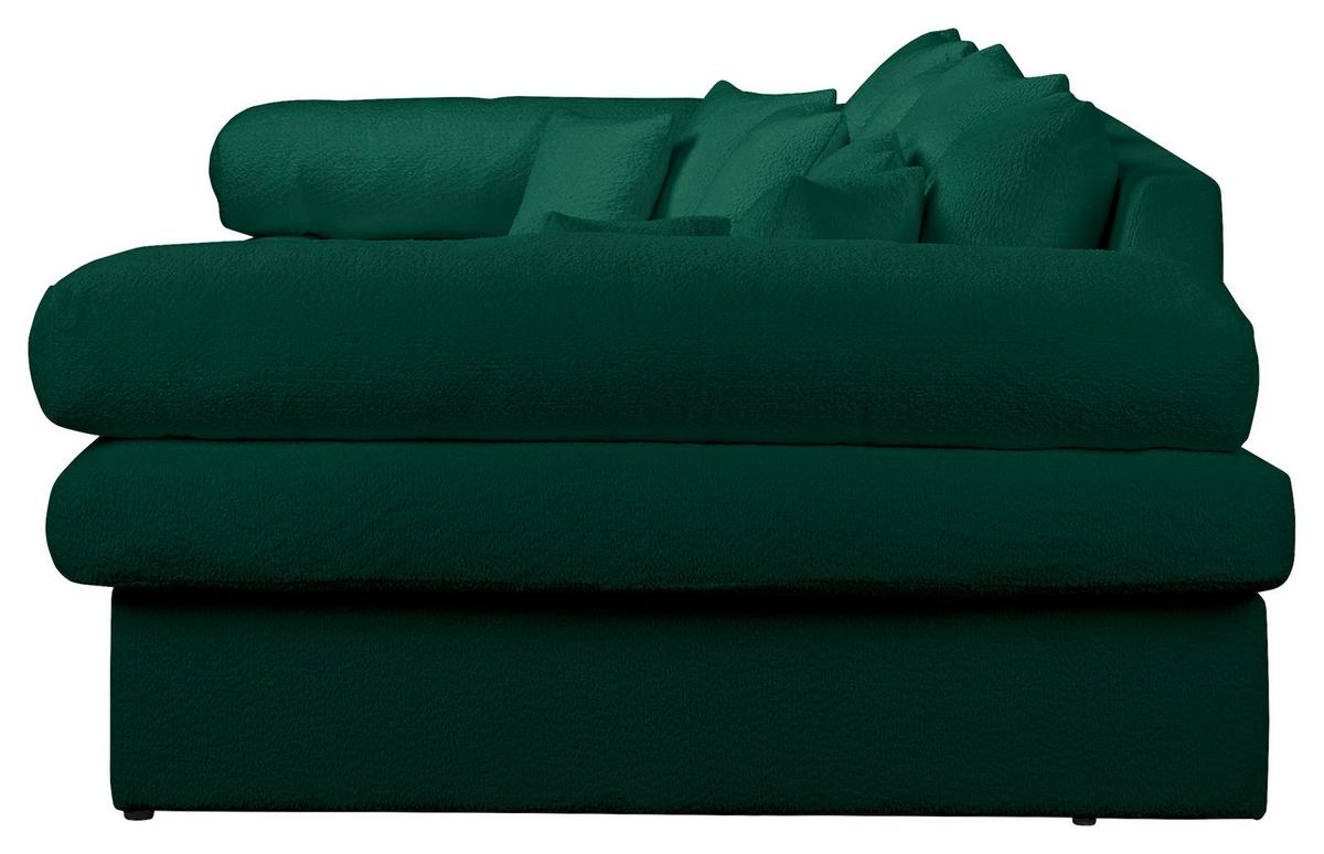 Bigsofa Naomi Grün B: 284 Cm - Schwarz/Grün, Design, Textil (284/94/148cm) - Livetastic