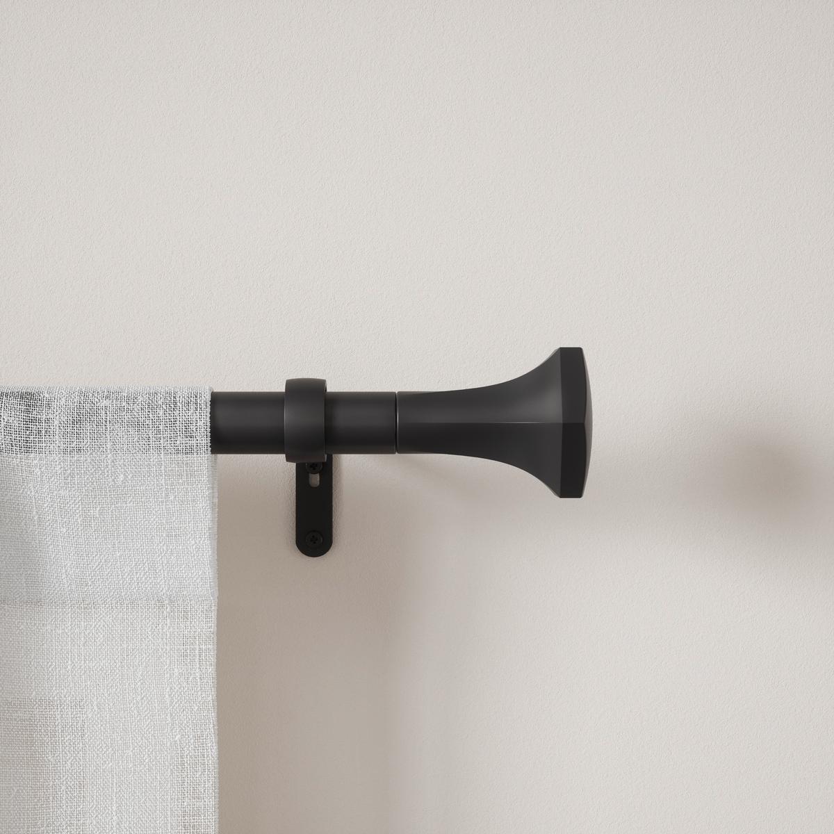 TYČ NA ZÁVĚSY SITA - černá, Konvenční, kov/plast (382cm) - Umbra