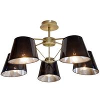 PENDELLEUCHTE 35-54999 CORTEZ - Schwarz/Bronzefarben, KONVENTIONELL, Metall (66/66cm)