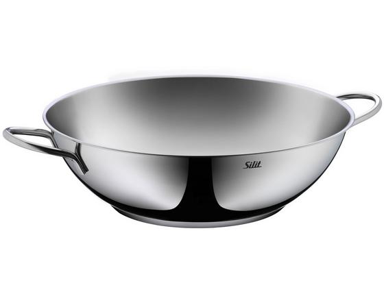 Silit Wok Ø 32 cm - Silberfarben, MODERN, Metall (32cm) - Silit Silit Wok Ø 32 cm - Silberfarben, MODERN, Metall (32cm) - Silit