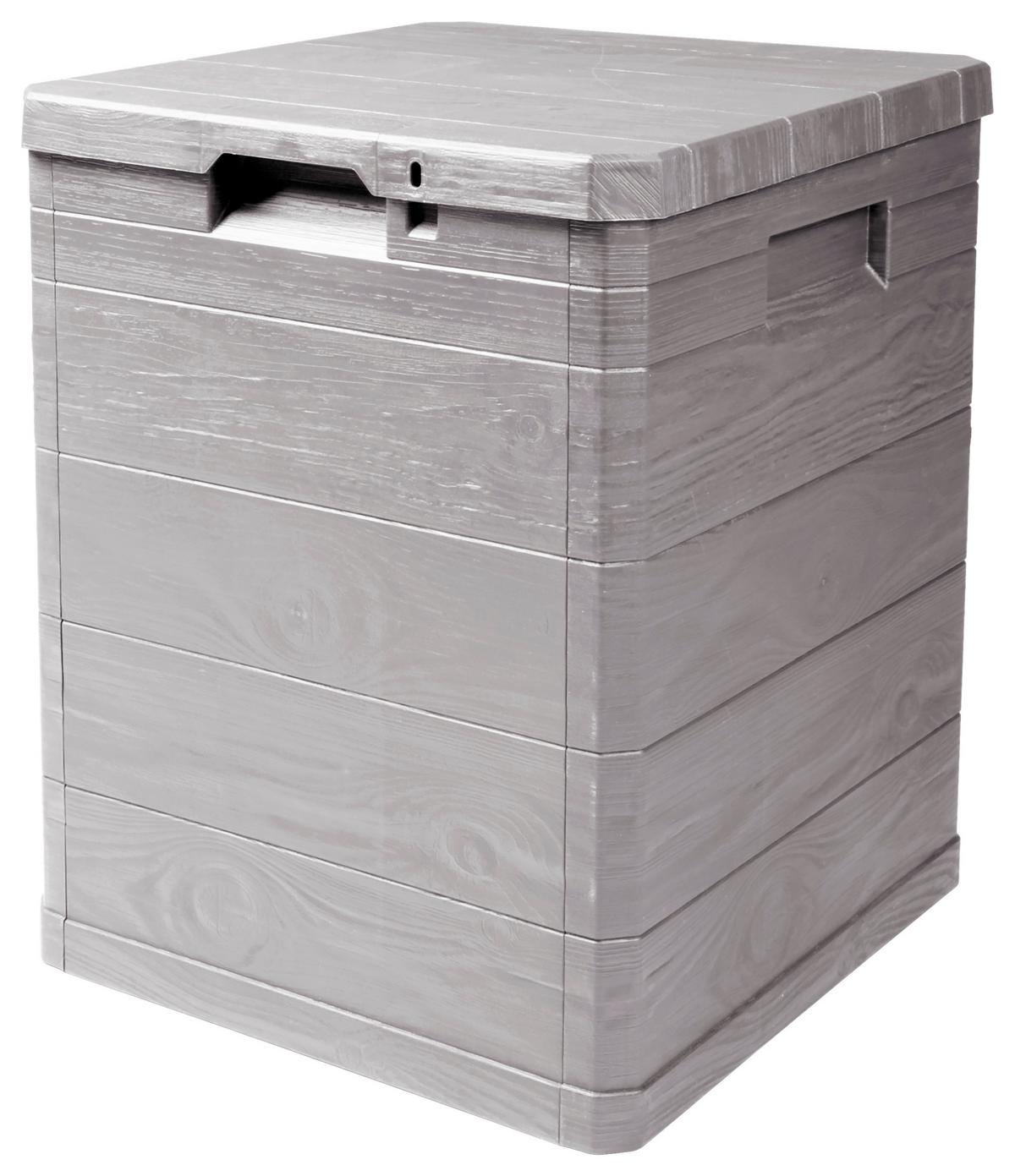 Kissenbox Madera Mini 44x50x43cm 90l Hellgrau - Hellgrau, Basics, Kunststoff (44/50/43cm)
