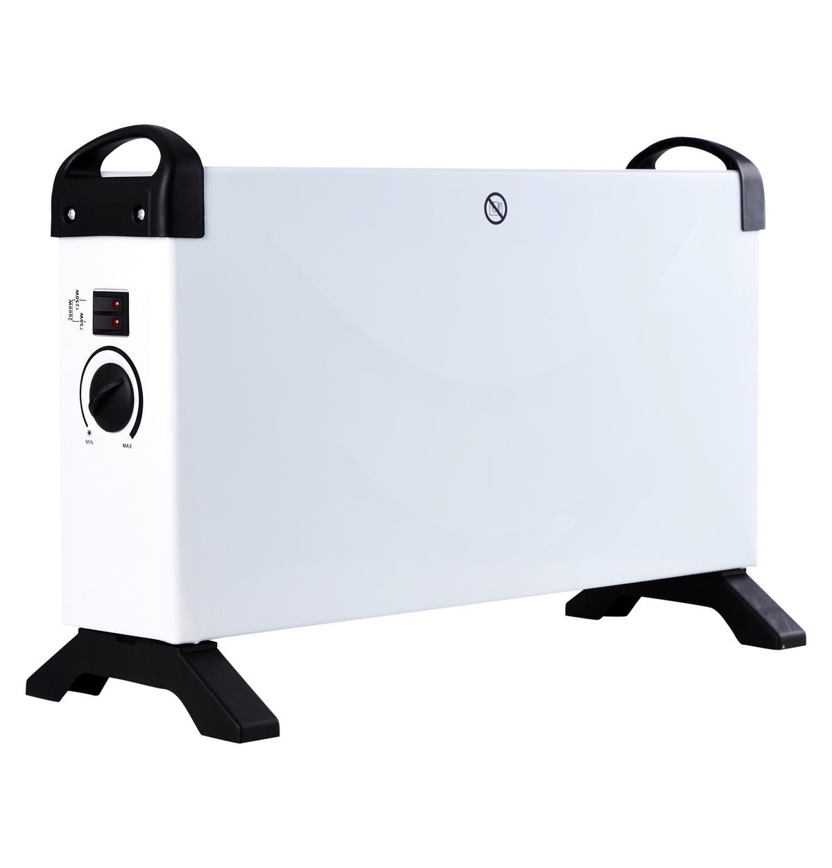 Heizstrahler 2.000 Watt Hugo Dauerbetrieb - Weiß, Basics, Kunststoff/Metall (52,5/34,5/20cm)