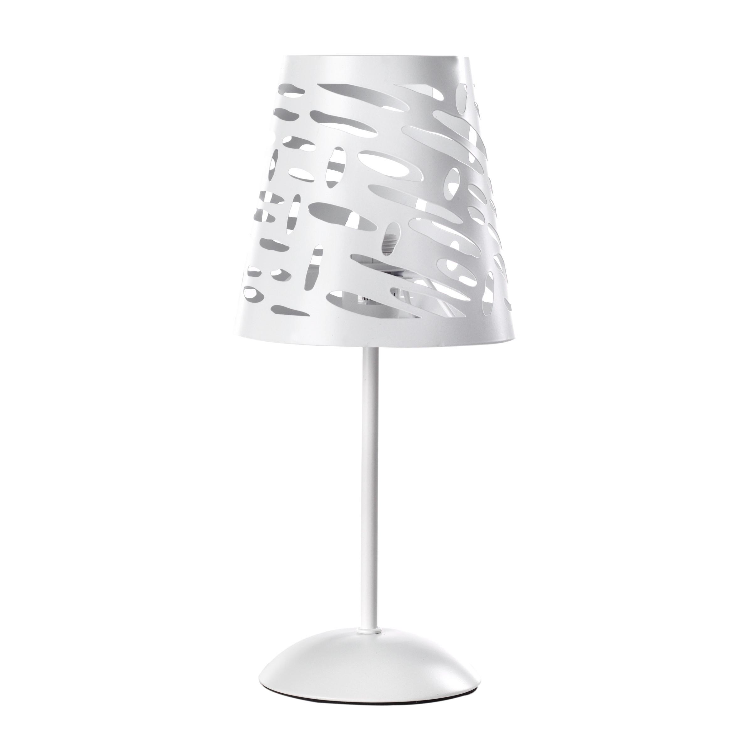 Tischleuchte 4896/L - Weiß, Basics, Metall (15/38cm)