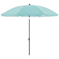 Sonnenschirm Gartenschirm Como Hellblau - Anthrazit/Hellblau, Basics, Textil/Metall (165/203cm)