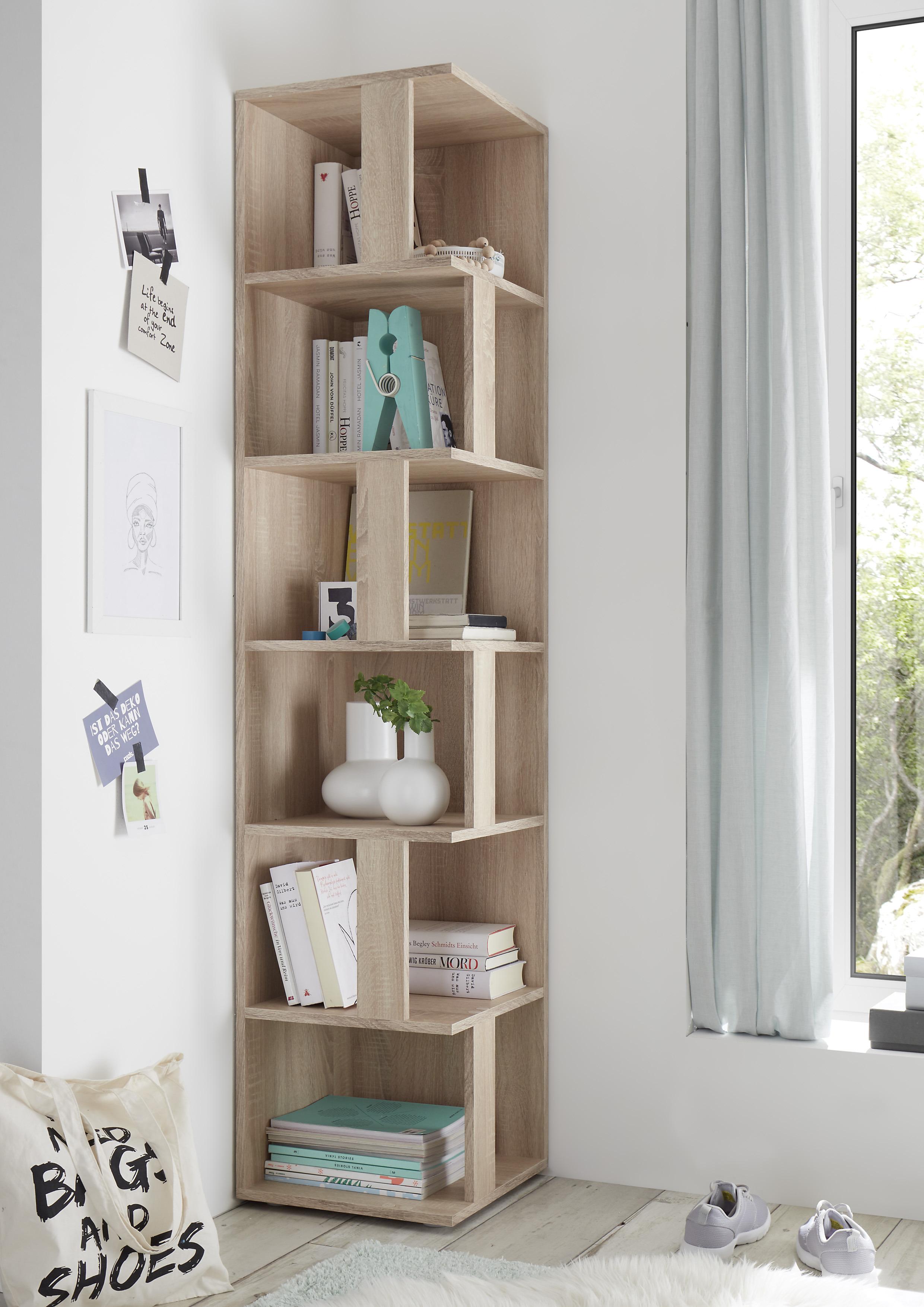 Eckregal Corner Shelf 38 cm Eiche Dekor