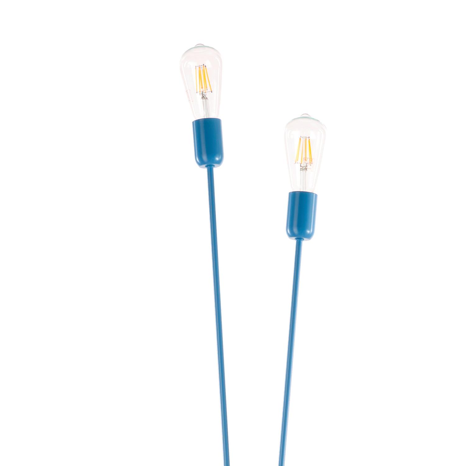 Stehleuchte 5030/Ptb - Blau, Basics, Metall (32/182cm)