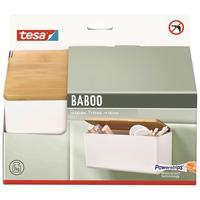 Aufbewahrungsbox Baboo Bambus BxHxT: ca. 24,2x11x10,2cm - Weiß, Basics, Holz/Kunststoff (24,2/11/10,2cm)