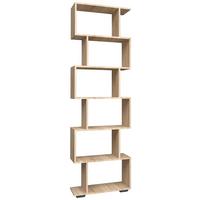 Regal Palusa Sonoma Eiche Dekor - Silberfarben/Sonoma Eiche, Design, Holzwerkstoff (60/196/24cm) - MID.YOU