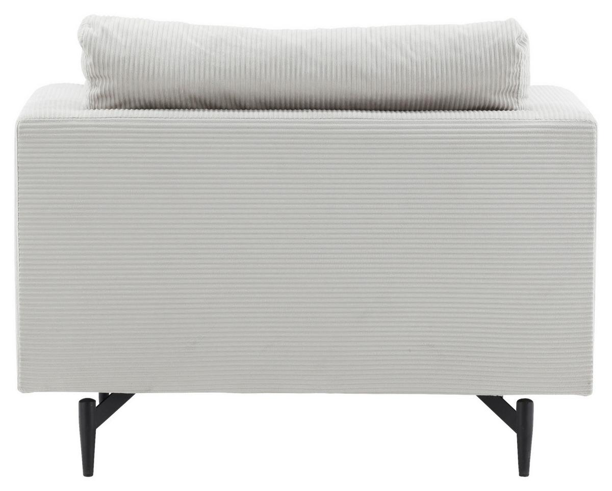 Sessel Sofia - Beige, Design, Textil/Metall (104/82/92cm) - Livetastic
