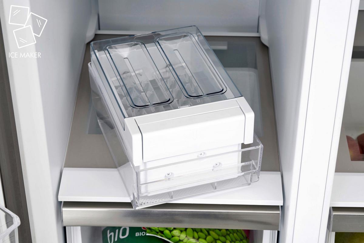Side-By-Side Edelstahlfarben LED-Display - Edelstahlfarben, KONVENTIONELL, Metall (91/177,5/69,8cm)