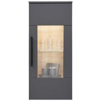 Hängevitrine Atlanta B: 50,1 Cm Grau/eiche Viking Dekor - Eichefarben/Silberfarben, MODERN, Holzwerkstoff (50,1/113,2/32,2cm)