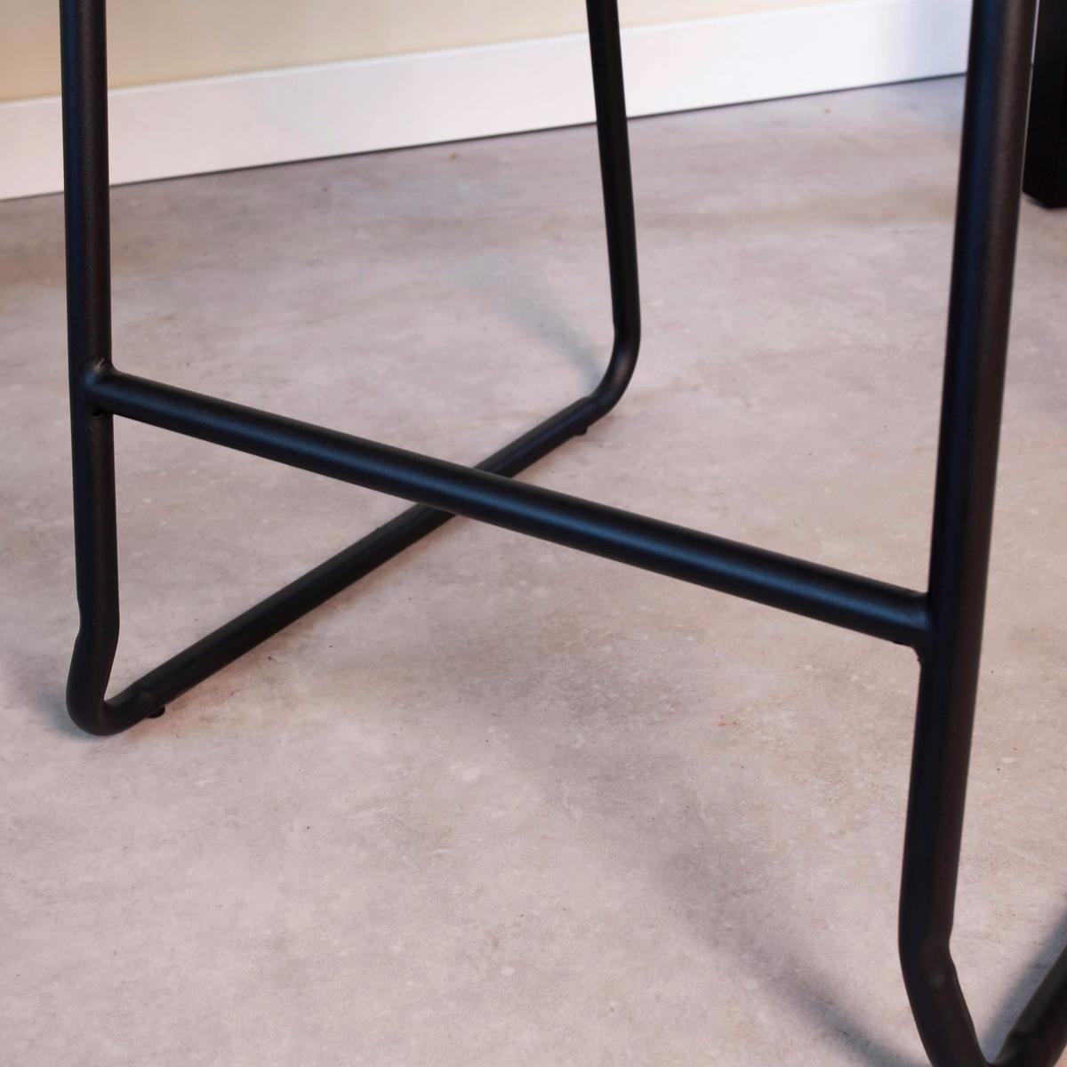 Barhocker-set Milan - Cognac/Schwarz, KONVENTIONELL, Kunststoff/Textil (49/98/54,5cm) - MID.YOU