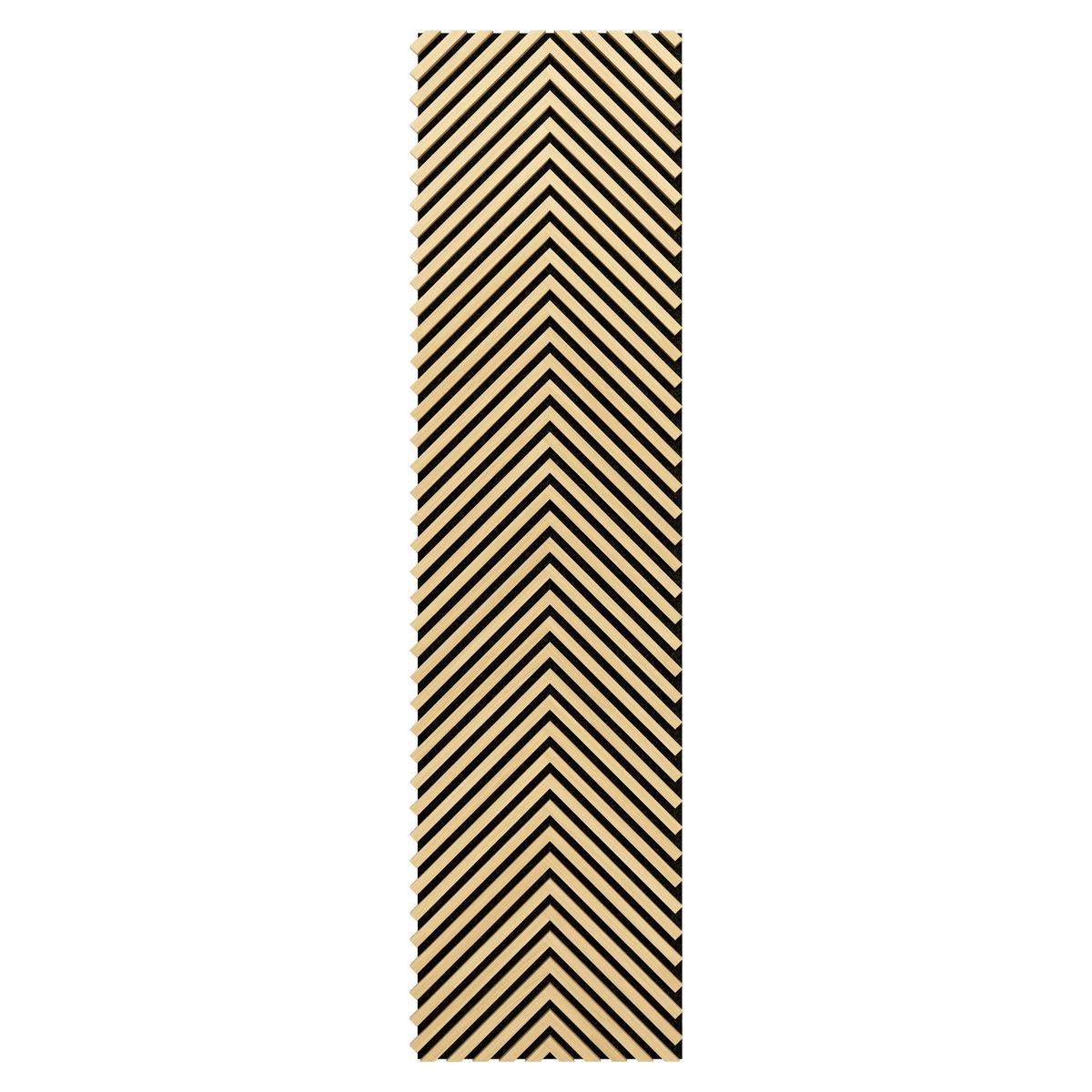 Akustikpaneel Sonido Herringbone - Hellbraun/Eichefarben, Basics, Holzwerkstoff/Kunststoff (275/52/1.8cm) - Novel