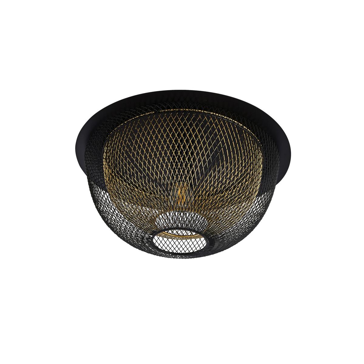 Deckenleuchte Honeycomb 6840bgo - Goldfarben/Schwarz, Basics, Metall (40/21cm)
