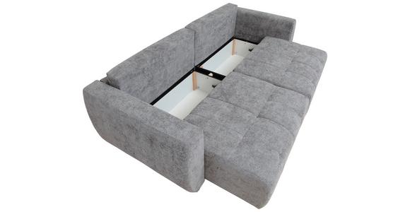 Schlafsofa Bali - Schwarz/Grau, MODERN, Holz/Textil (245/74-90/104cm) - Luca Bessoni