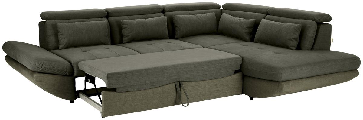 SEDACÍ SOUPRAVA PARK - černá/světle zelená, Moderní, textil/plast (311/233cm) - Luca Bessoni