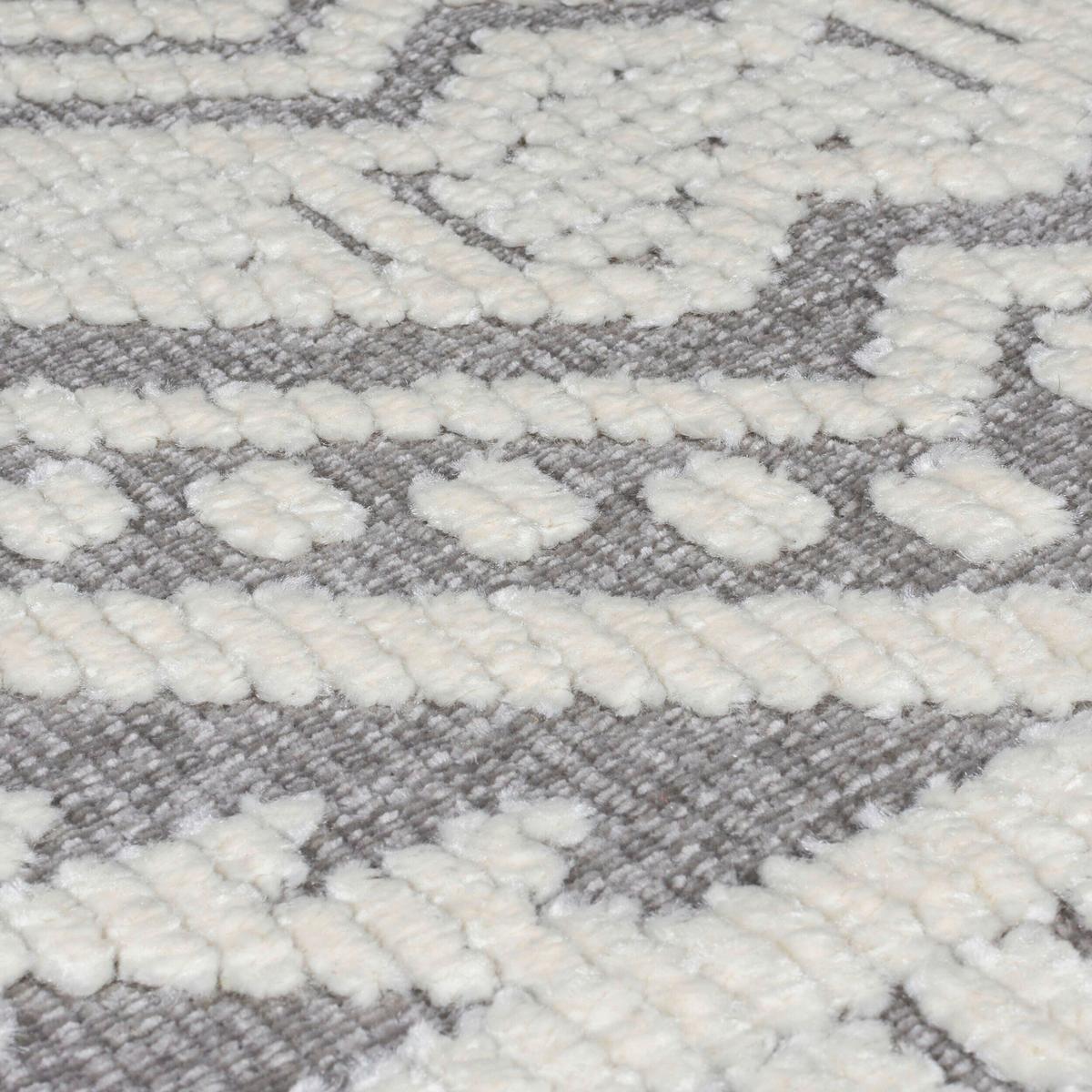 Webteppich Jaipur Grey 80x160 - Dunkelgrau, Basics, Textil (80/160cm)