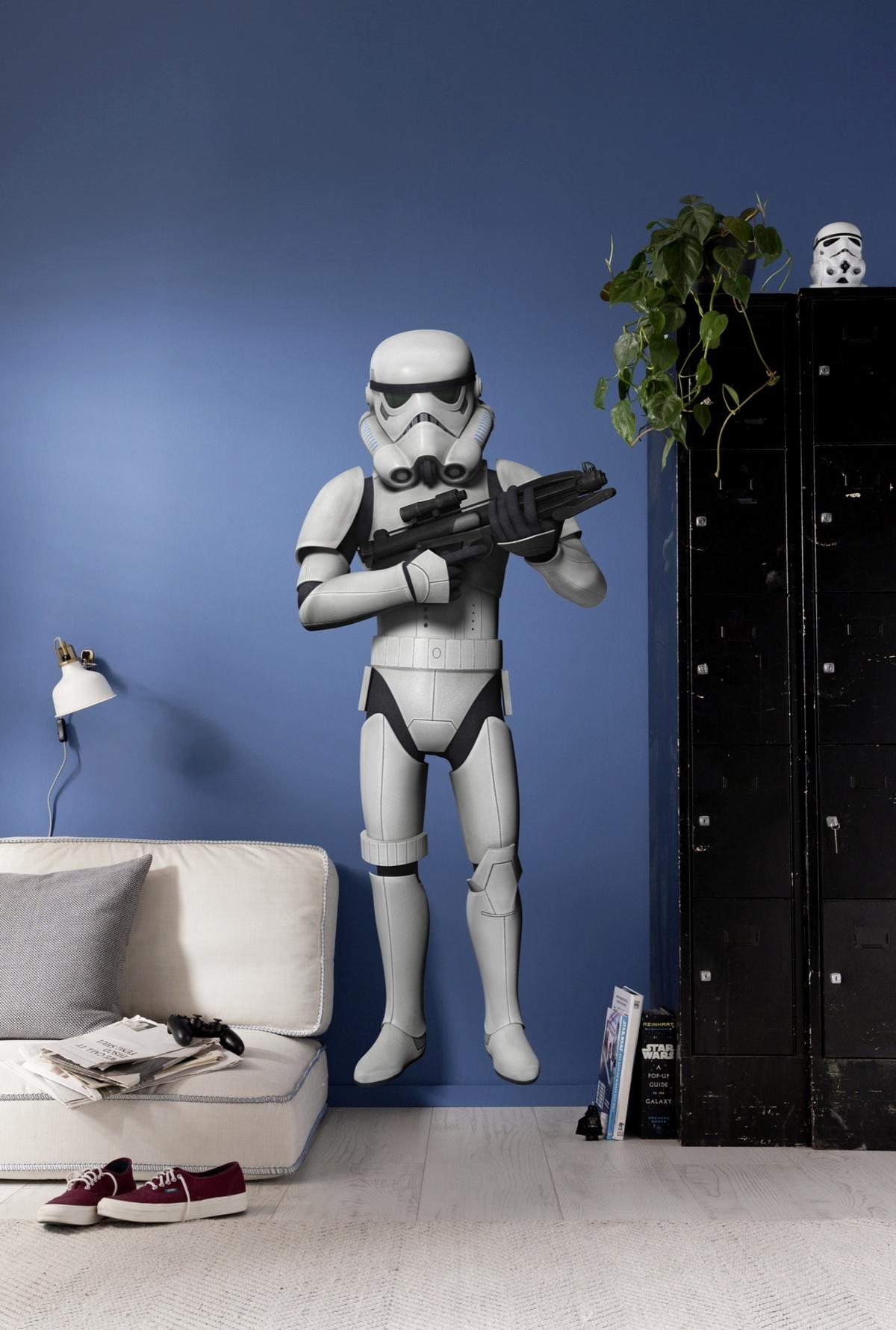 Dekosticker Star Wars - Schwarz/Weiß, LIFESTYLE, Kunststoff (100/70cm)