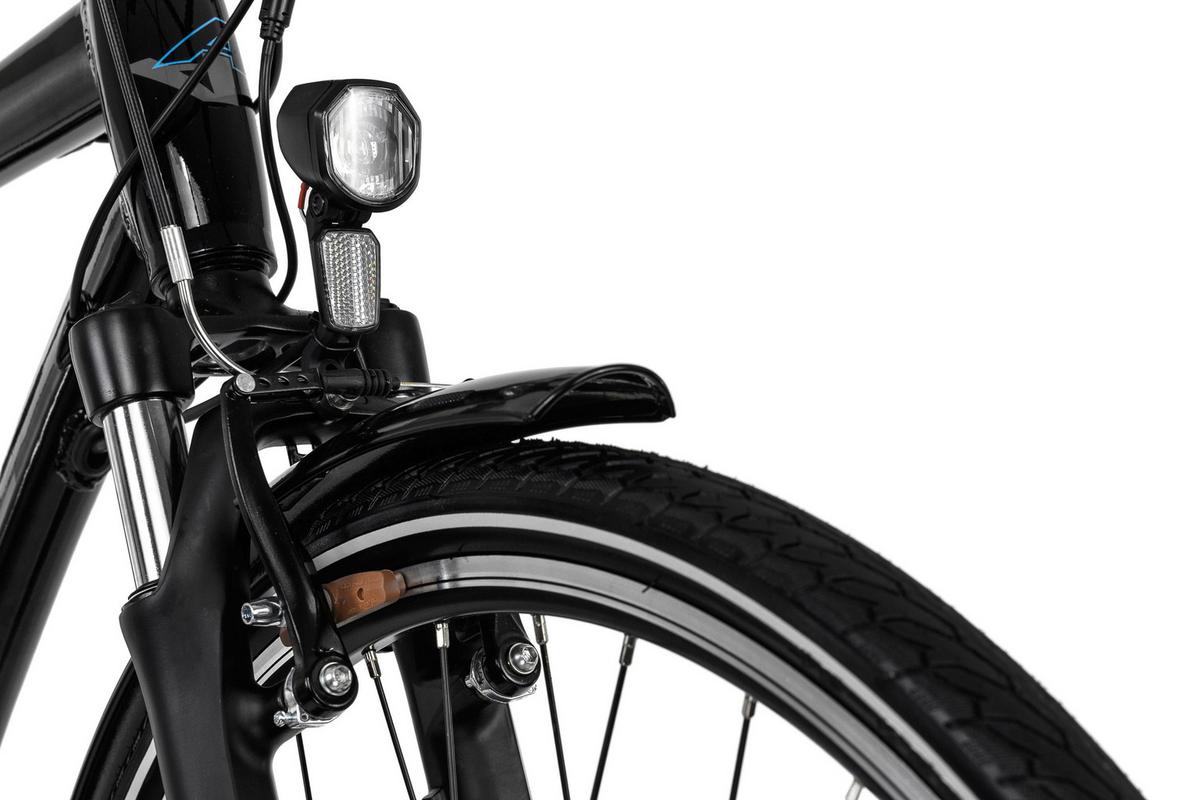 Elektrofahrrad 28 Zoll, 80 Km - Schwarz, MODERN, Metall