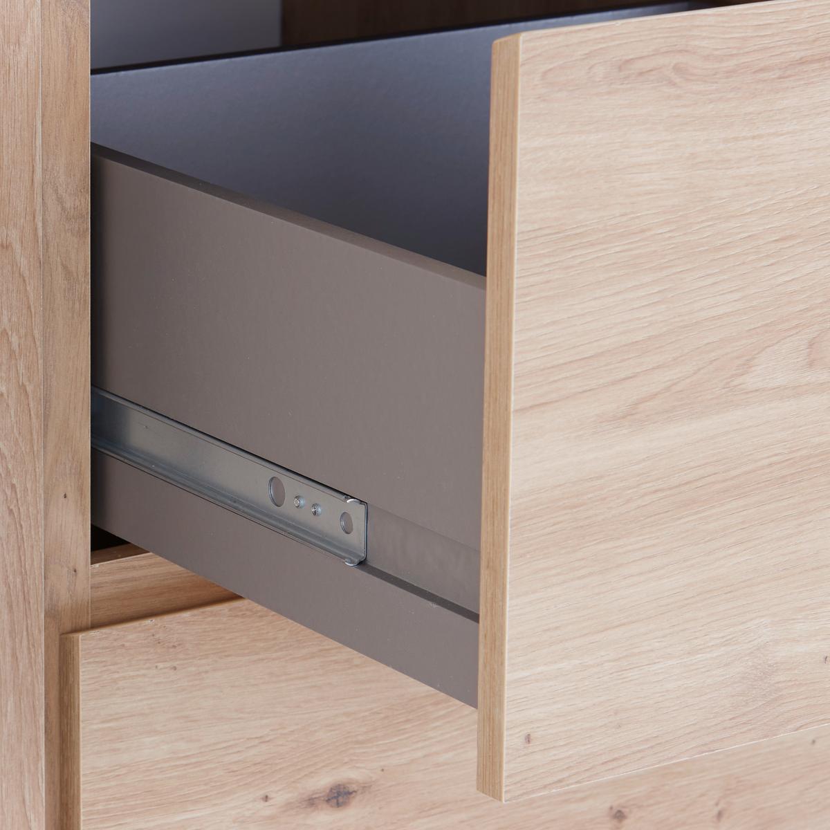 Kleiderschrank Basit - Eiche Artisan, KONVENTIONELL, Holzwerkstoff (146,8/205,5/56,6cm)