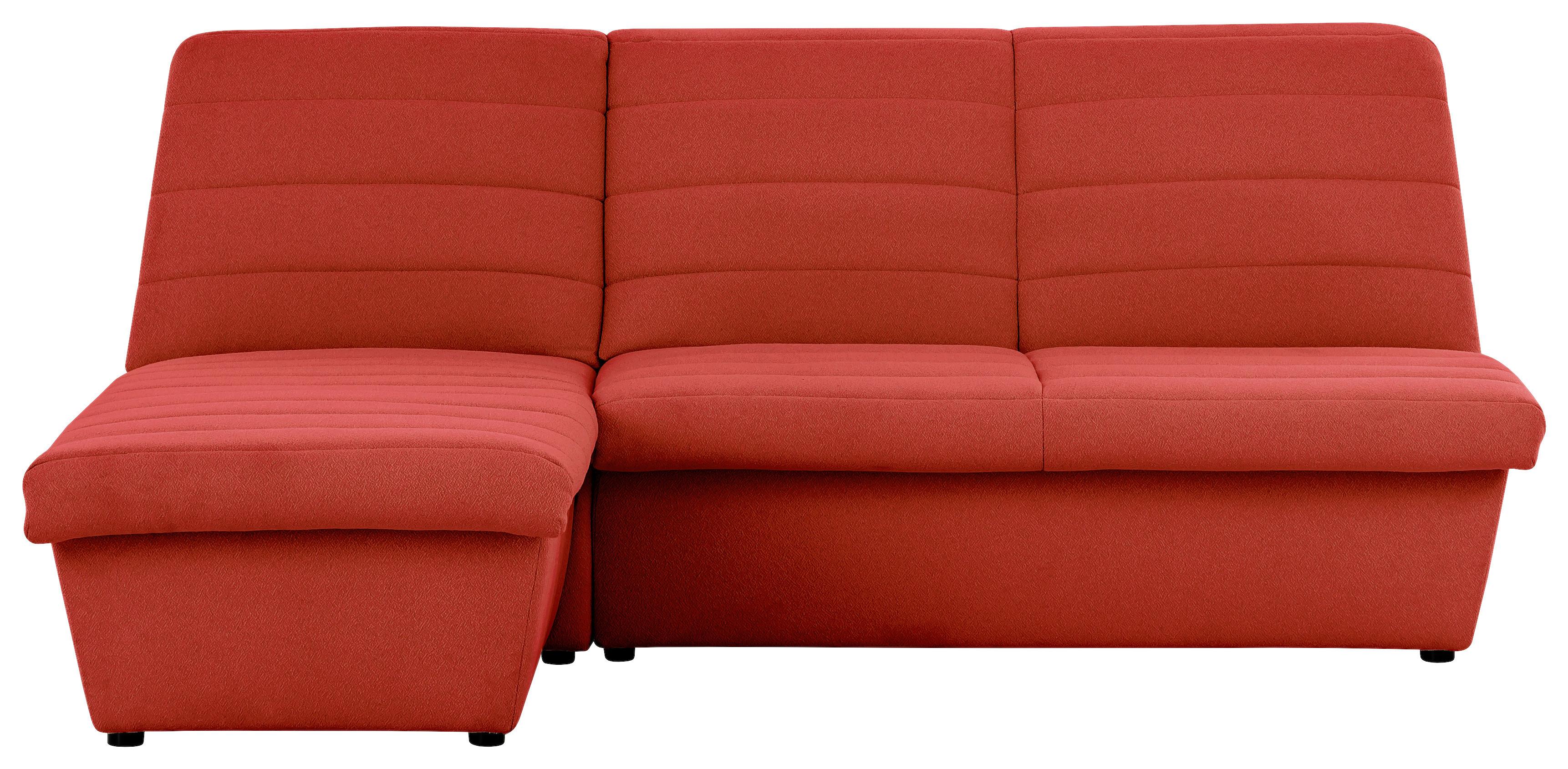Ecksofa Looks Viii - Schwarz/Orange, Design, Textil (168/214cm) - LOOKS by W.Joop
