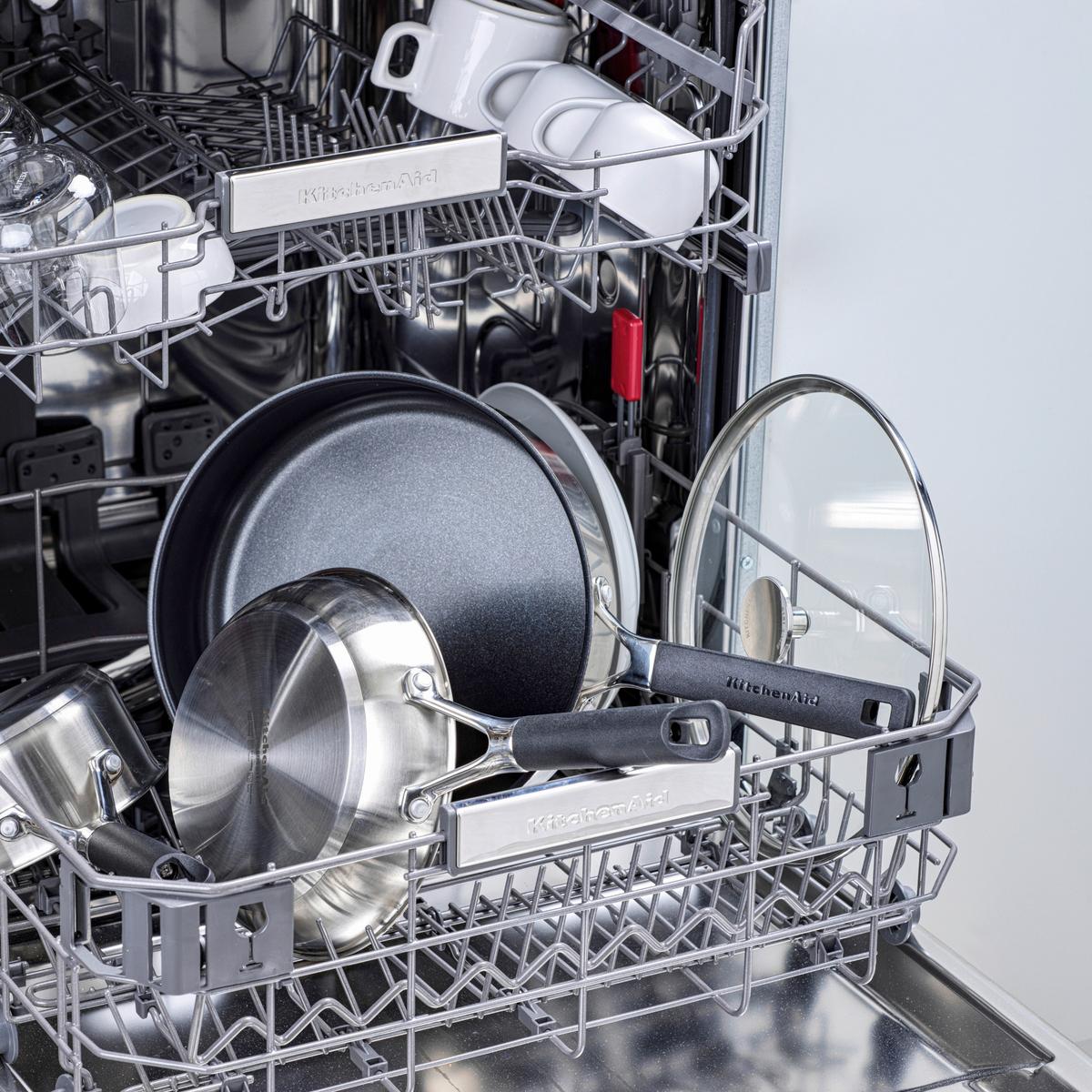 Bratpfanne Classic Stainless Silberfarben D: 20 Cm - Silberfarben, Basics, Kunststoff/Metall (20cm) - Kitchenaid