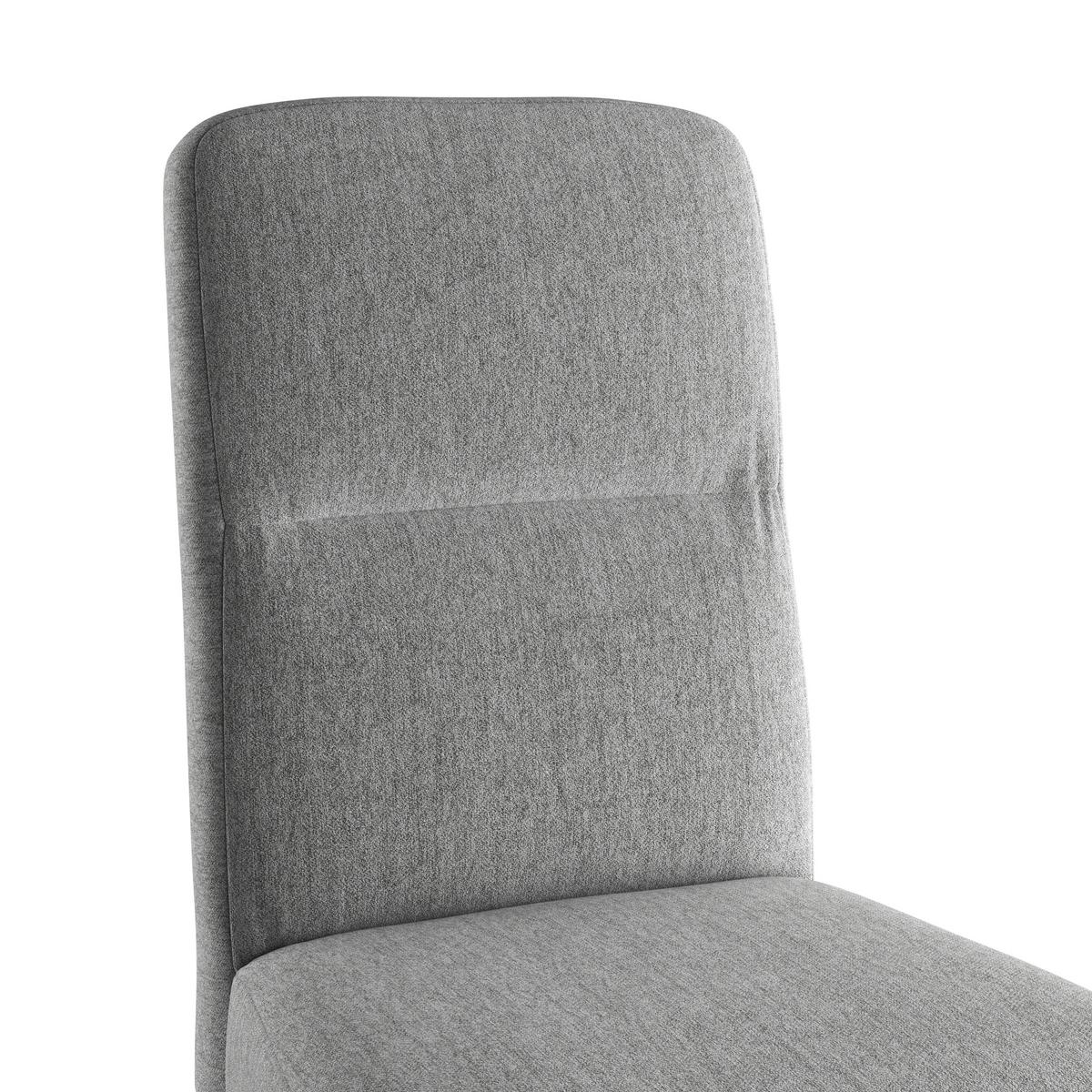 Stuhl Emma Ii - Eichefarben/Grau, KONVENTIONELL, Holz/Textil (43/91/58cm)