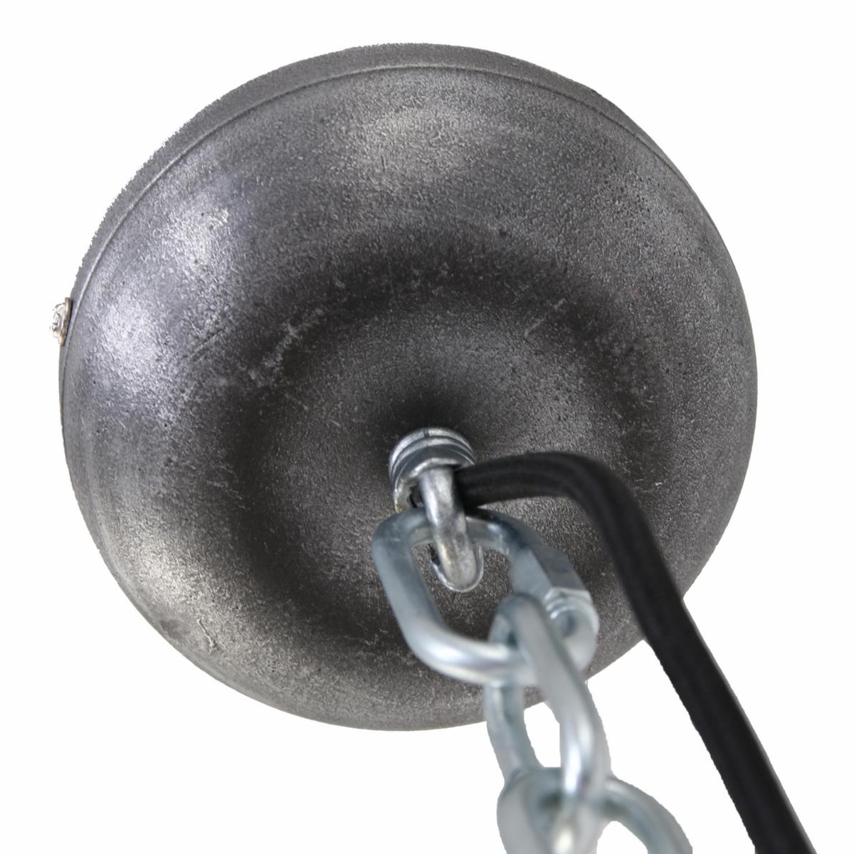 Pendelleuchte Bikkel - Grau, Trend, Glas/Metall (42/145/42cm)