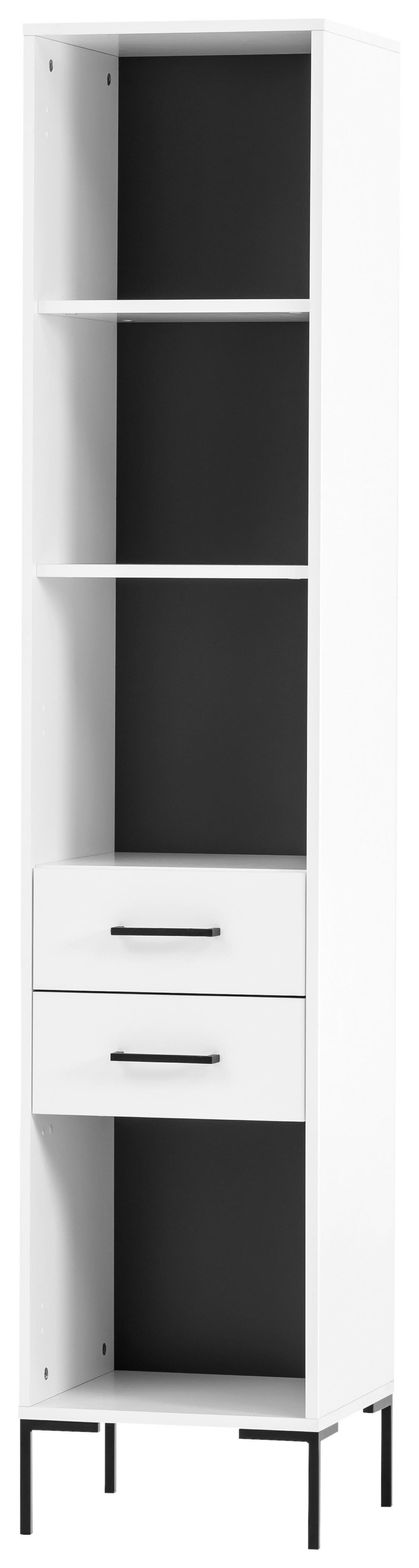 AKTENREGAL SERIE 2000 H 400 R - Schwarz/Weiß, MODERN, Holzwerkstoff (40,2/194,2/39cm)