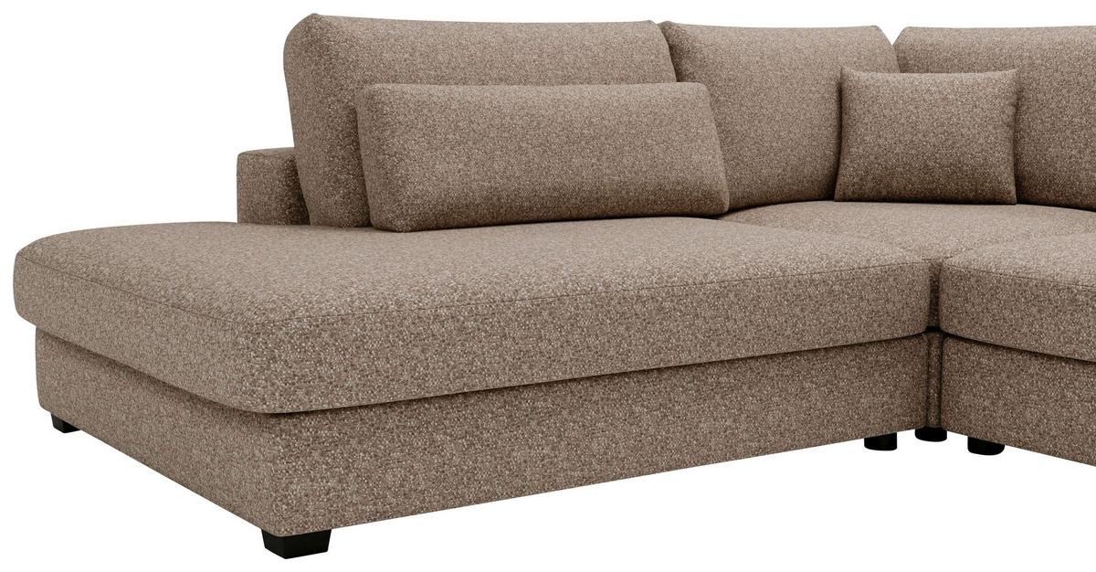 Sven Hellbarun S: 244x332 cm - Hellbraun/Schwarz, Design, Textil (244/332cm) - Livetastic