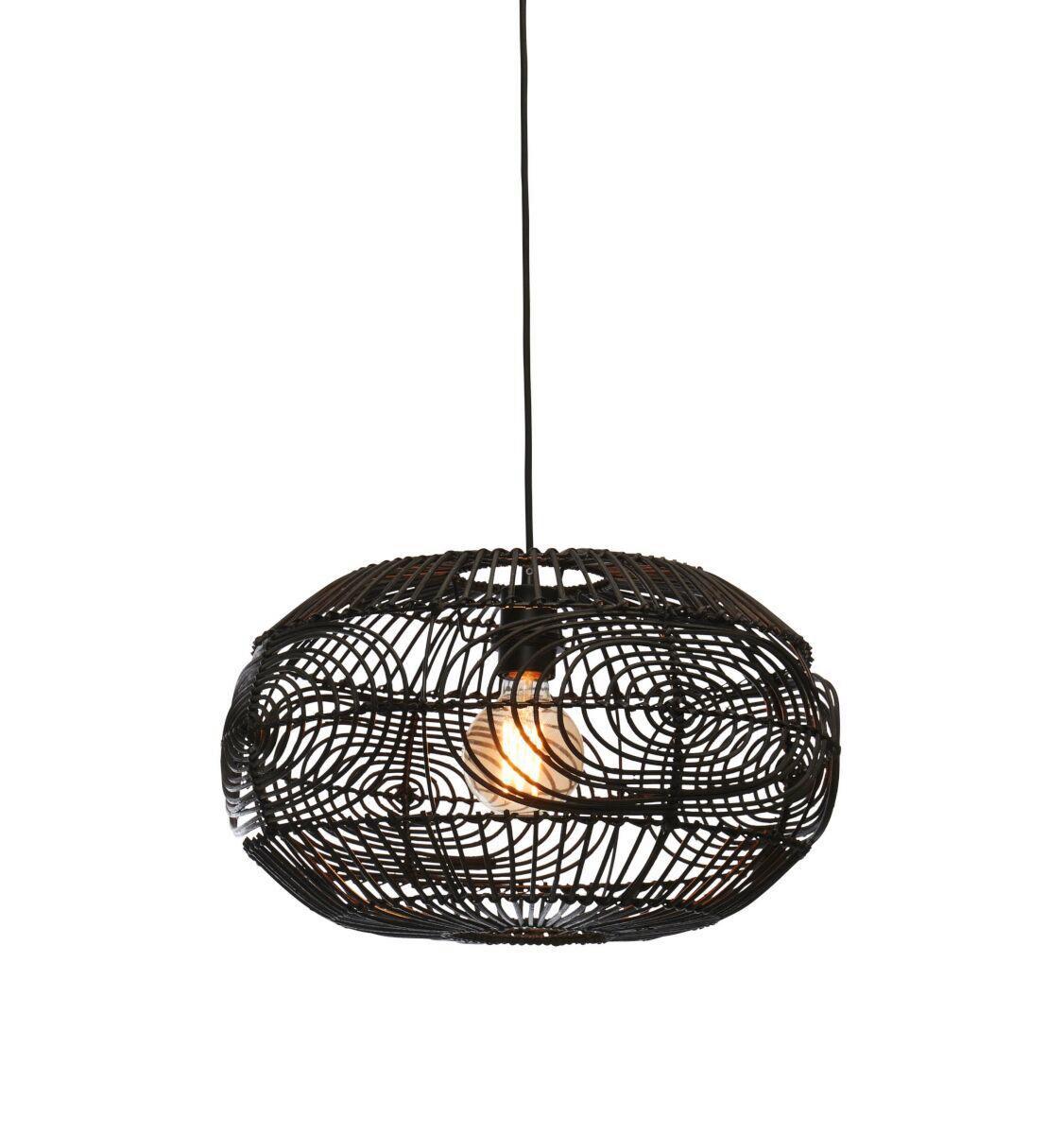 Hängeleuchte Madeira Schwarz D: 48 Cm - Schwarz, Trend (48/30cm) - Good & Mojo
