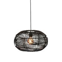 Hängeleuchte Madeira Schwarz D: 48 Cm - Schwarz, Trend (48/30cm) - Good & Mojo