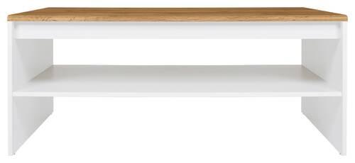 Couchtisch Holten Coffee Table - Eiche Wotan/Weiß, Design, Holzwerkstoff (110/65/45,5cm)