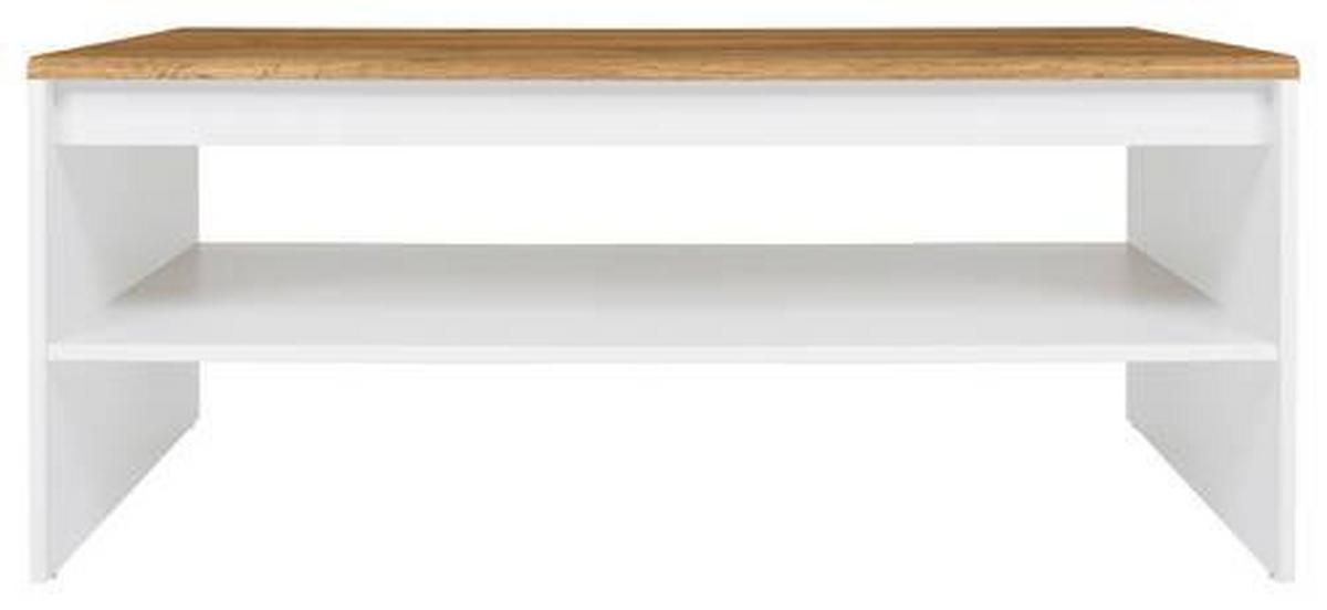 Couchtisch Holten Coffee Table - Eiche Wotan/Weiß, Design, Holzwerkstoff (110/65/45,5cm)