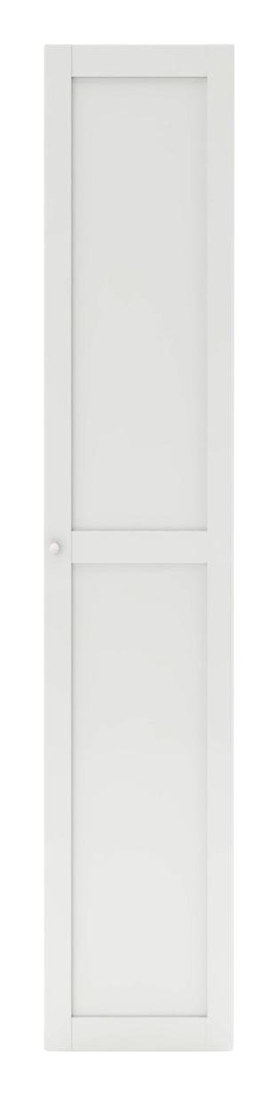 Schranktür Unit B:45cm Weiß Dekor - Weiß, MODERN, Holzwerkstoff (45,4/232,6/1,8cm) - Ombra