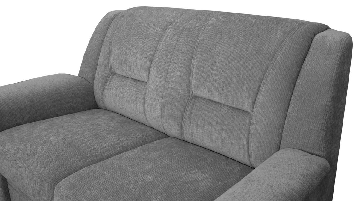 2-SITZER-SOFA Rafael, Grau B: 152 cm - Schwarz/Grau, Trend, Textil (152/95/95cm)