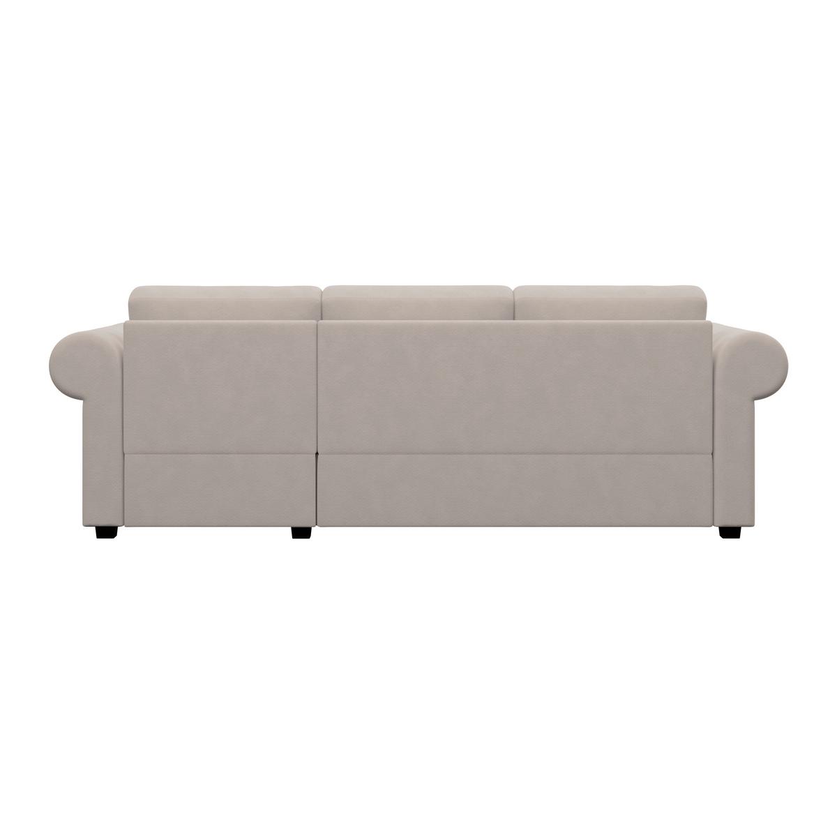 Ecksofa Oslo Taupe B: 260 Cm - Taupe, ROMANTIK / LANDHAUS, Textil (260/85/155cm) - James Wood