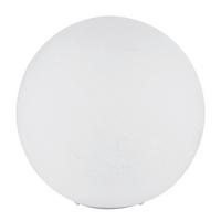 Tischleuchte Exkl. 1xe27, 60w - Weiß, Design, Glas/Metall (25/24,5cm) - Globo