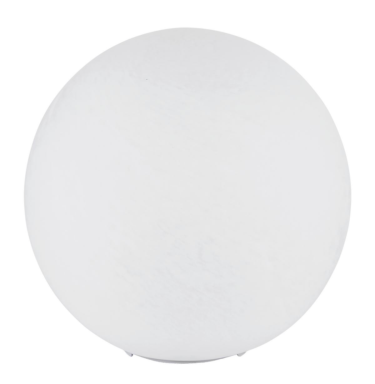 Tischleuchte Exkl. 1xe27, 60w - Weiß, Design, Glas/Metall (25/24,5cm) - Globo