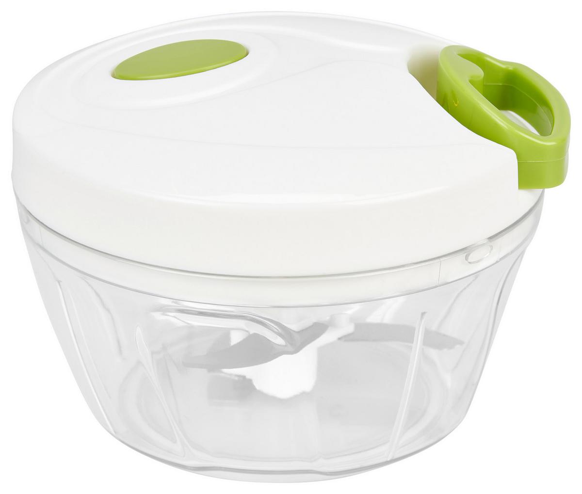 Universalzerkleiner Georgina D/H: ca. 12,5/9,3 cm - Transparent/Weiß, KONVENTIONELL, Kunststoff/Metall (12,5/9,3cm) - James Wood