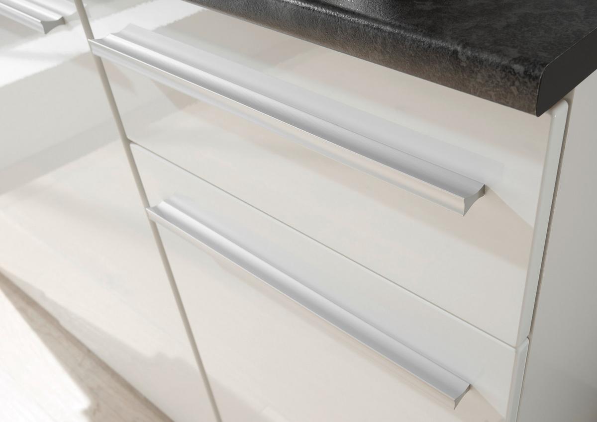 Kuchyňský blok bez spotřebičů JAZZ SINGLE - bílá/barvy stříbra, Trend, kompozitní dřevo/plast (160cm) - MID.YOU