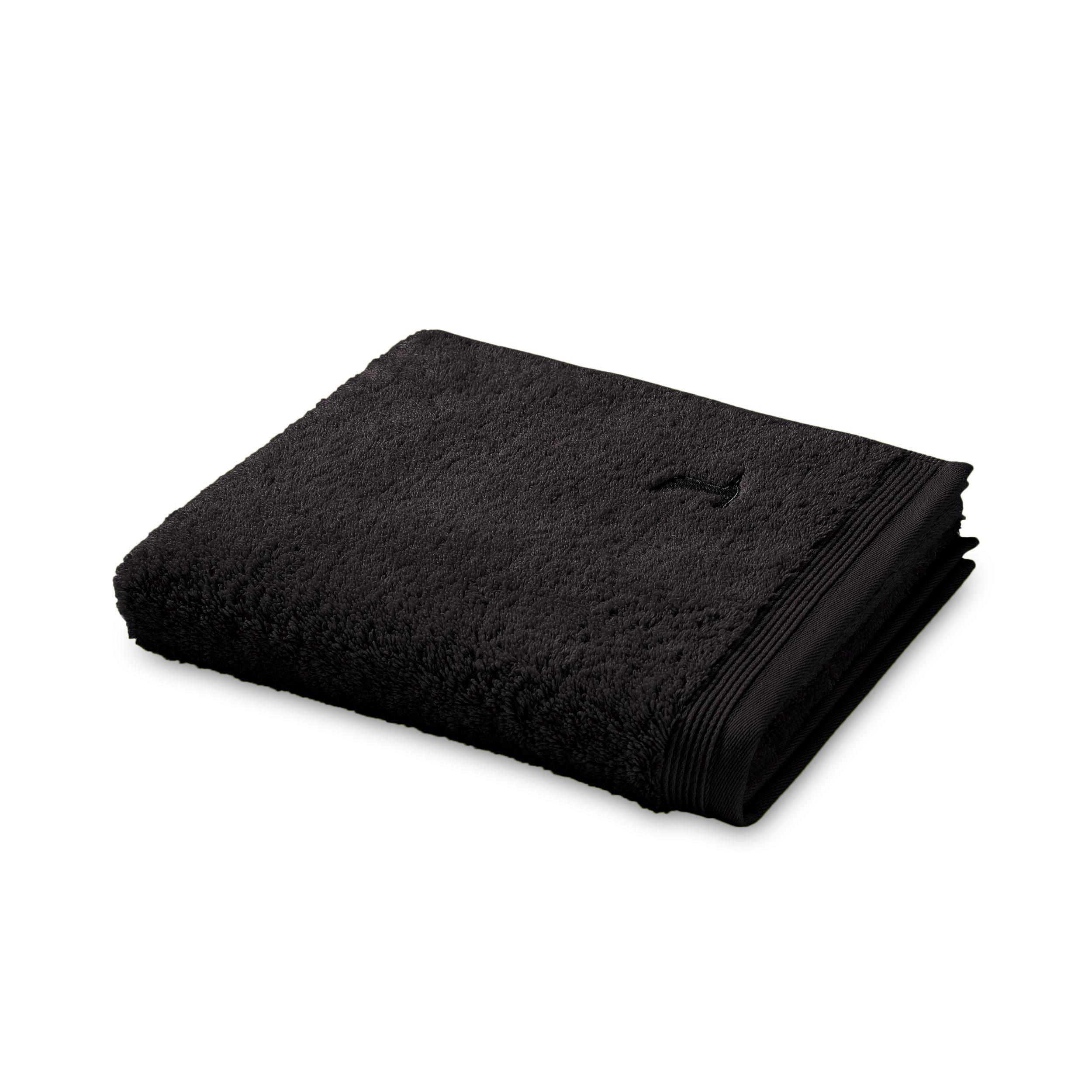Duschtuch Superwuschel 550 G/ M⊃2 Baumwolle Schwarz 80x150 - Schwarz, Basics, Textil (80/150cm) - Moeve