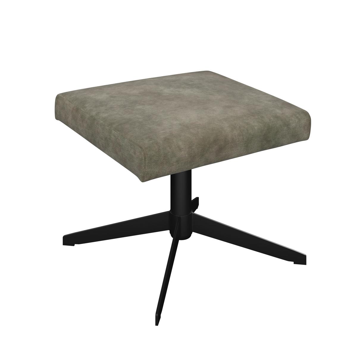 Relaxsessel Star grün, 360° drehbar - Schwarz/Grün, MODERN, Textil/Metall (72/107/86cm) - James Wood