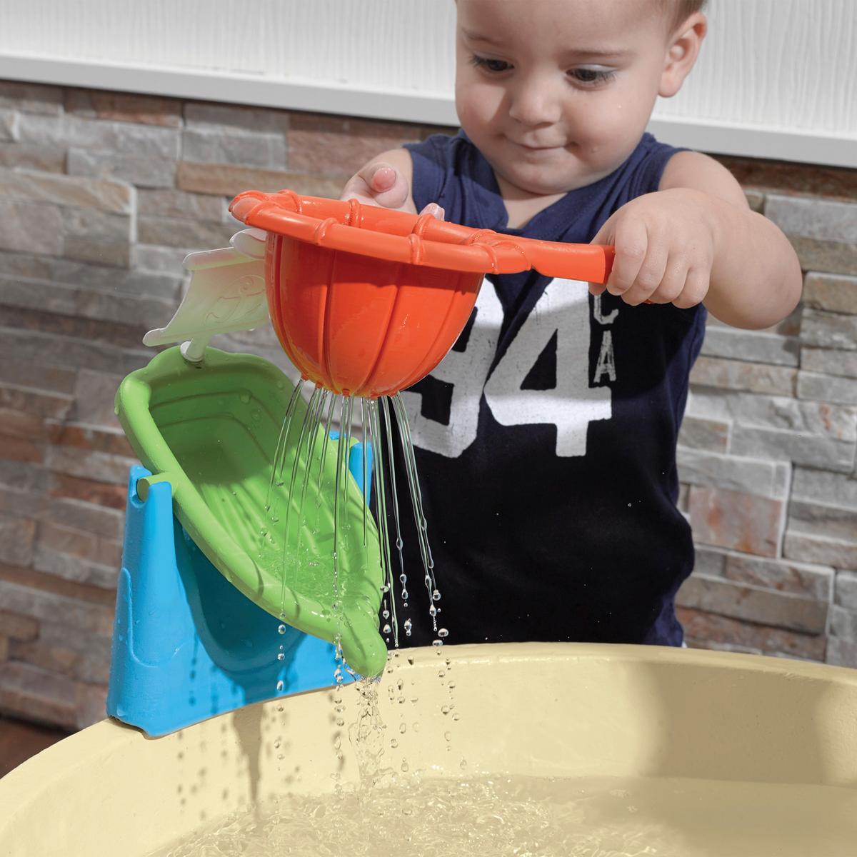 Sand- Und Wassertisch 840199 - Blau/Beige, KONVENTIONELL, Kunststoff (80/72,4/80cm) - Ambia Garden