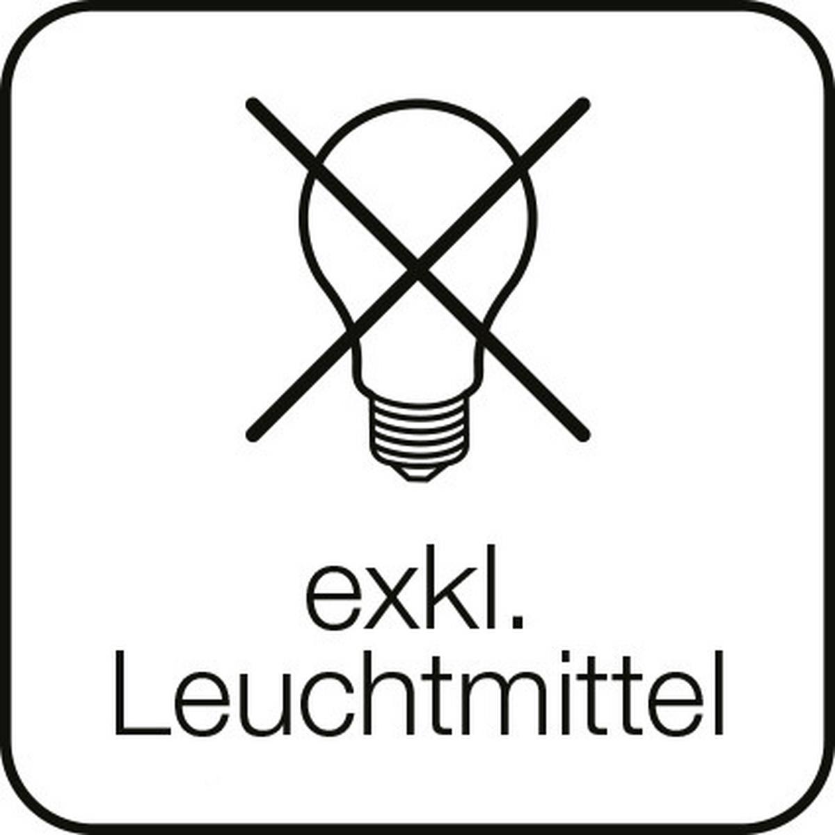 Deckenleuchte Kensington drehbar - Chromfarben/Weiß, KONVENTIONELL, Glas/Metall (14.5/52/18.5cm) - Brilliant