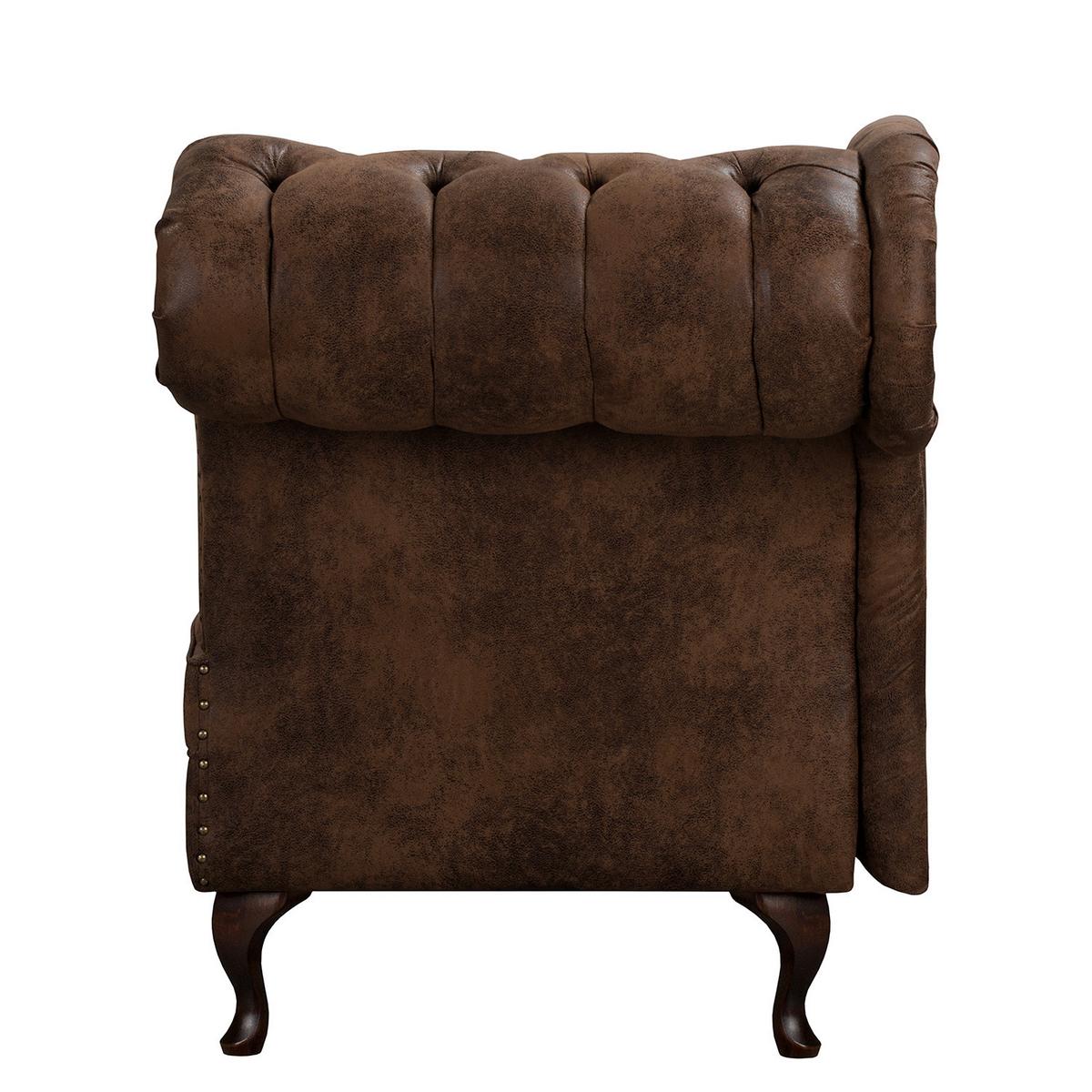 Récamiere Pako Dunkelbraun B: 185cm - Dunkelbraun/Braun, Design, Textil (185/93/75cm) - Livetastic