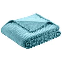 Kuscheldecke Milo Türkis 180x220 cm - Türkis, ROMANTIK / LANDHAUS, Textil (180/220cm) - James Wood