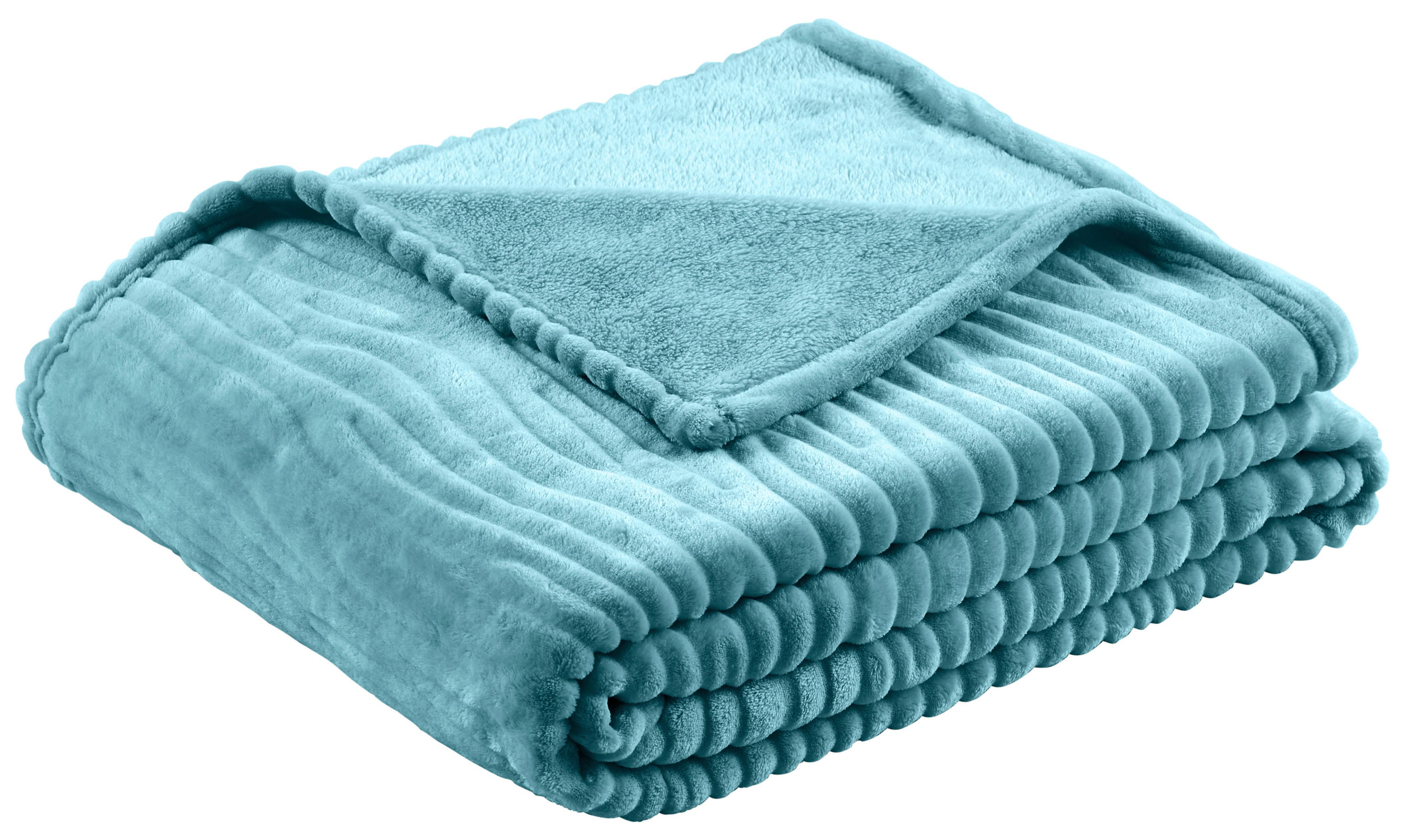 Kuscheldecke Milo Türkis 180x220 cm