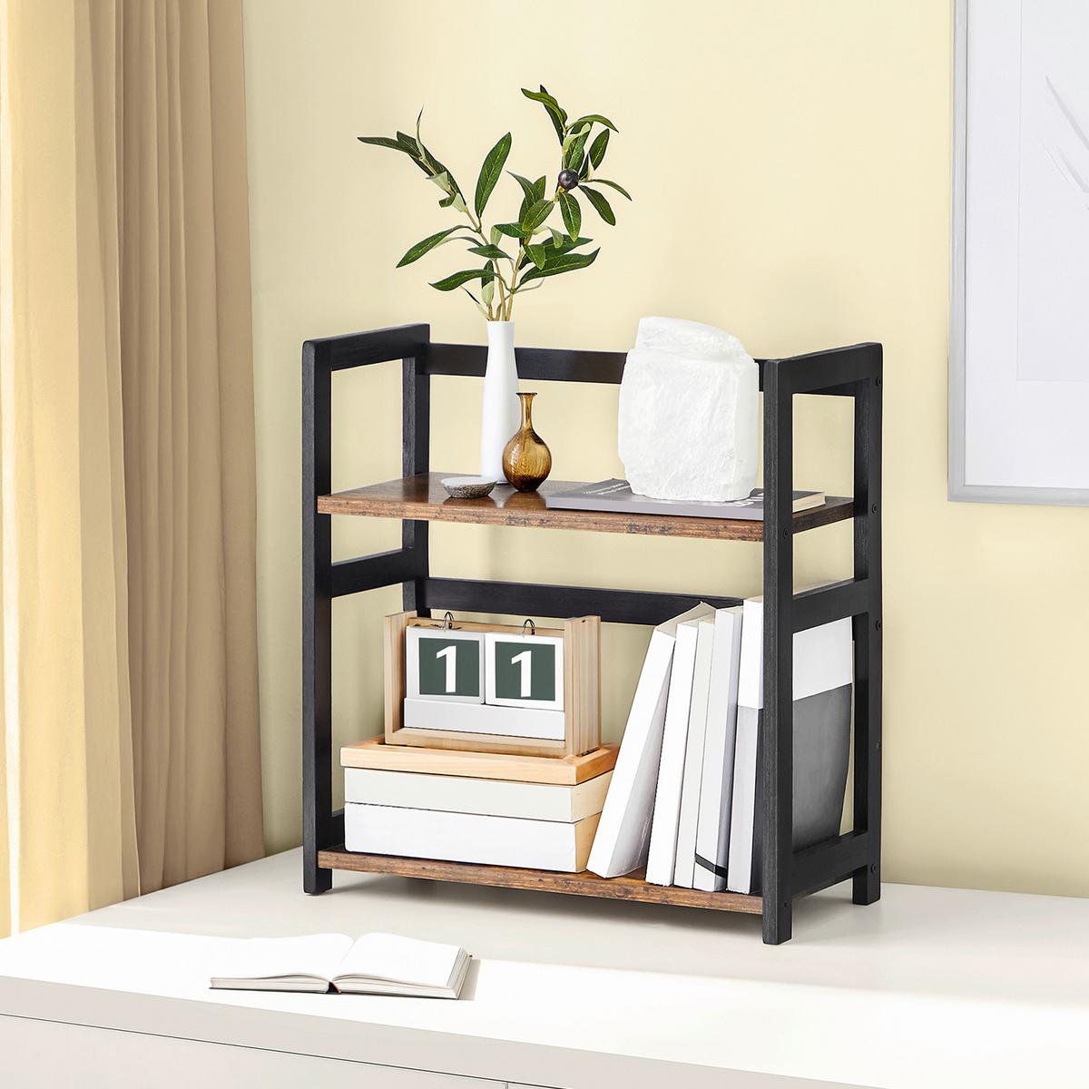 Gewürzregal Braun, Schwarz B: 42 Cm - Schwarz/Braun, Basics, Holzwerkstoff/Metall (42/43/18cm)