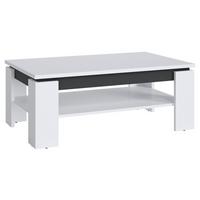 Couchtisch Campania Anthrazit, Weiß B: 110 Cm - Anthrazit/Weiß, Trend, Holzwerkstoff (110/43/67cm)